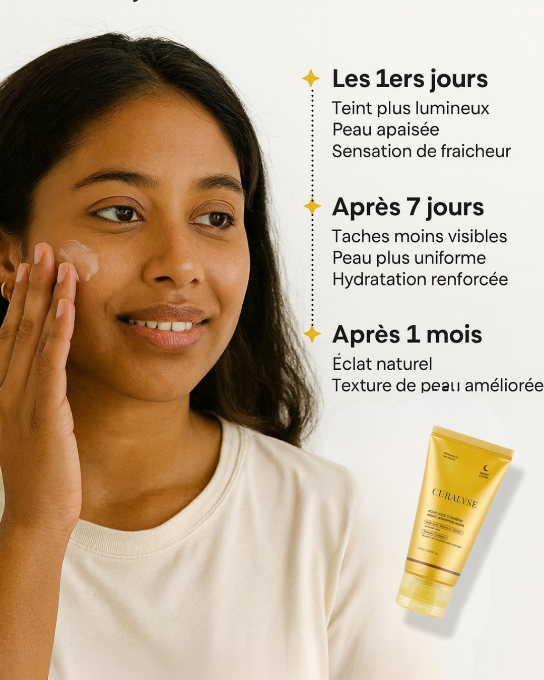 Soin Éclat Naturel – Curcuma & Acide Kojique | Curalyse